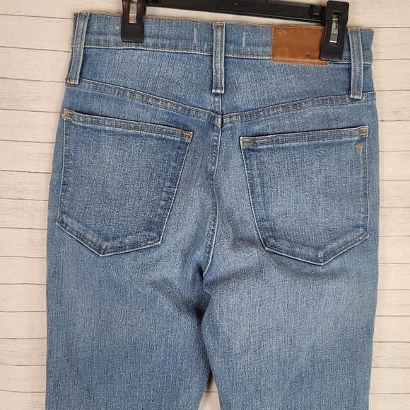 MADEWELL RETRO FLARE LIGHTWASH JEANS, SZ 26 - Picture 7 of 15